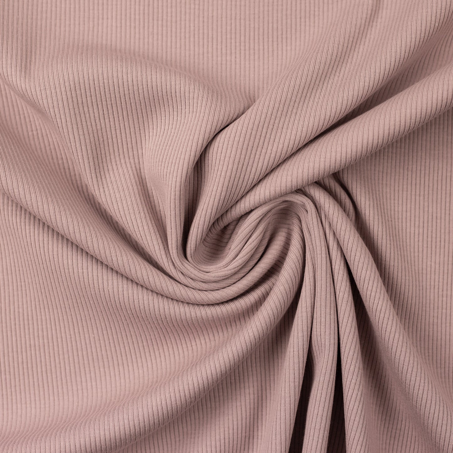 Swafing Solids - Rib Knit Jersey - Rose (435)