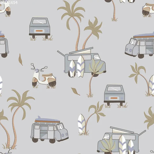 Family Fabrics - Camping Sky