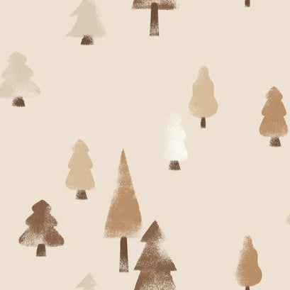 Family Fabrics - Winter Forest Light Beige