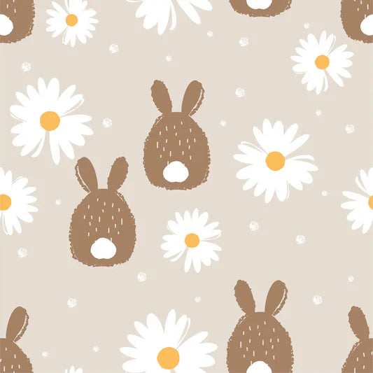 Family Fabrics - Fluffy Bunny Flower