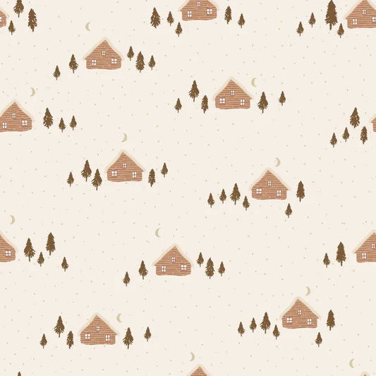 Family Fabrics - Eva Catharina - Snow Cabins