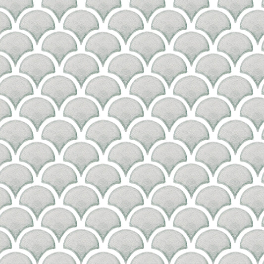 Family Fabrics - Irene Jelier - Shells Blue