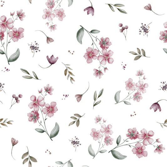 Family Fabrics - Thu Ha Kung - Floral Sarah- Pink White