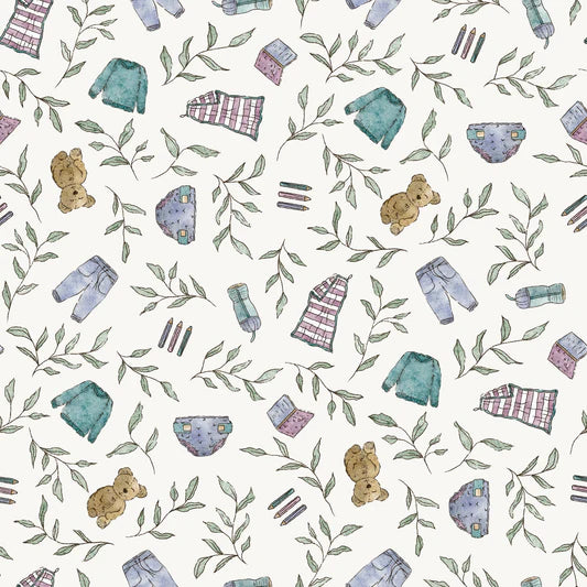 Family Fabrics - Marcha Joan - Baby Mom Bag