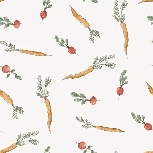 Family Fabrics - Marcha Joan - Carrot Radish Vegetables