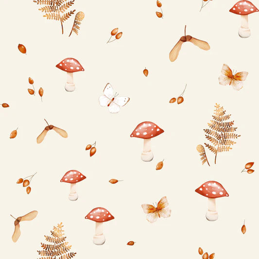 Family Fabrics - Zanet From Wonderland - Autumn Ecru