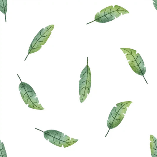 Family Fabrics - Zanet From Wonderland - Safari Banana Leaves