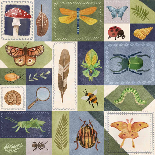 Family Fabrics - Flora and Fable - Bug Patchwork