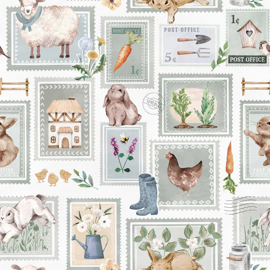 Family Fabrics - Flora and Fable - Spring Cottage