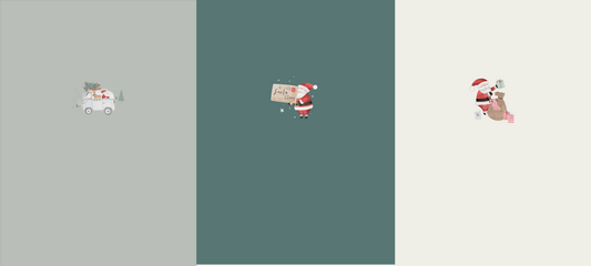 5 Panel Sets - Lumelo and Ginger Christmas Themed - Jersey