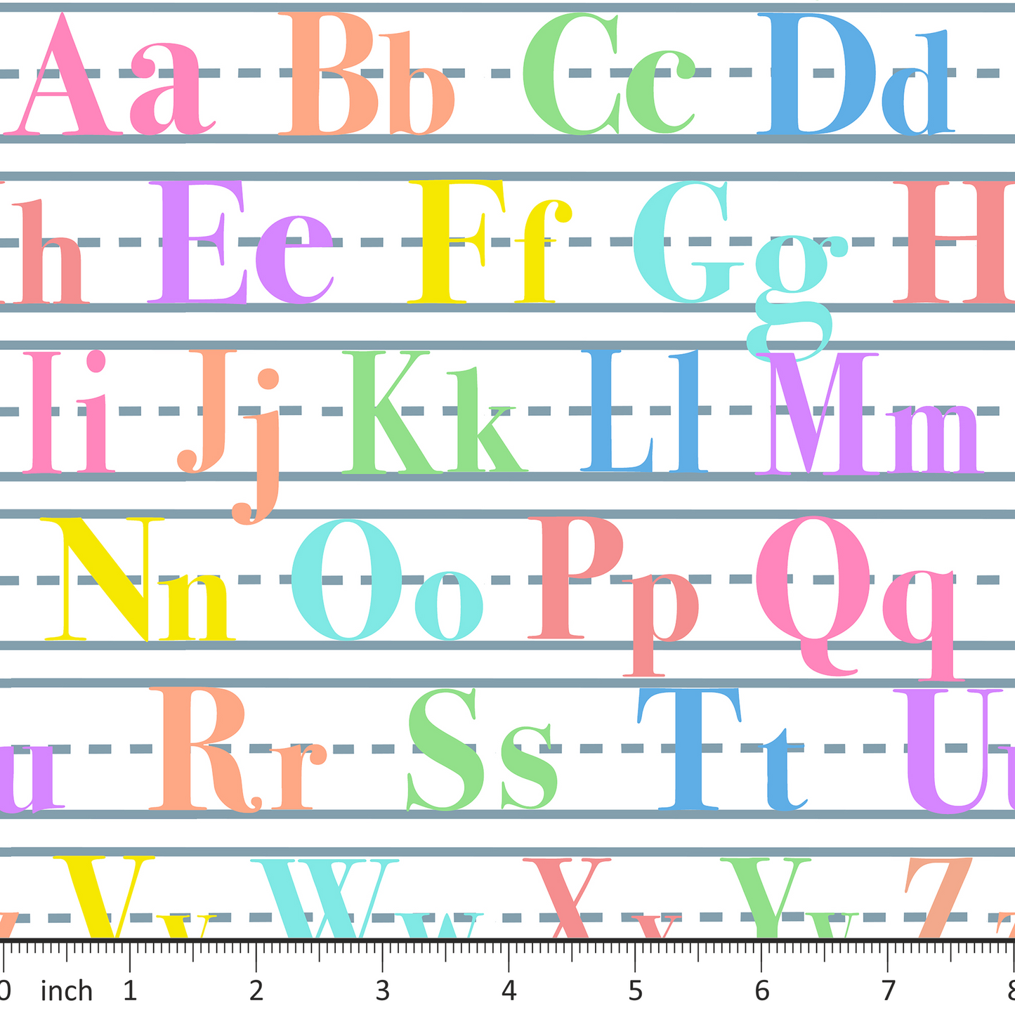 Pastel ABC Worksheet Paper