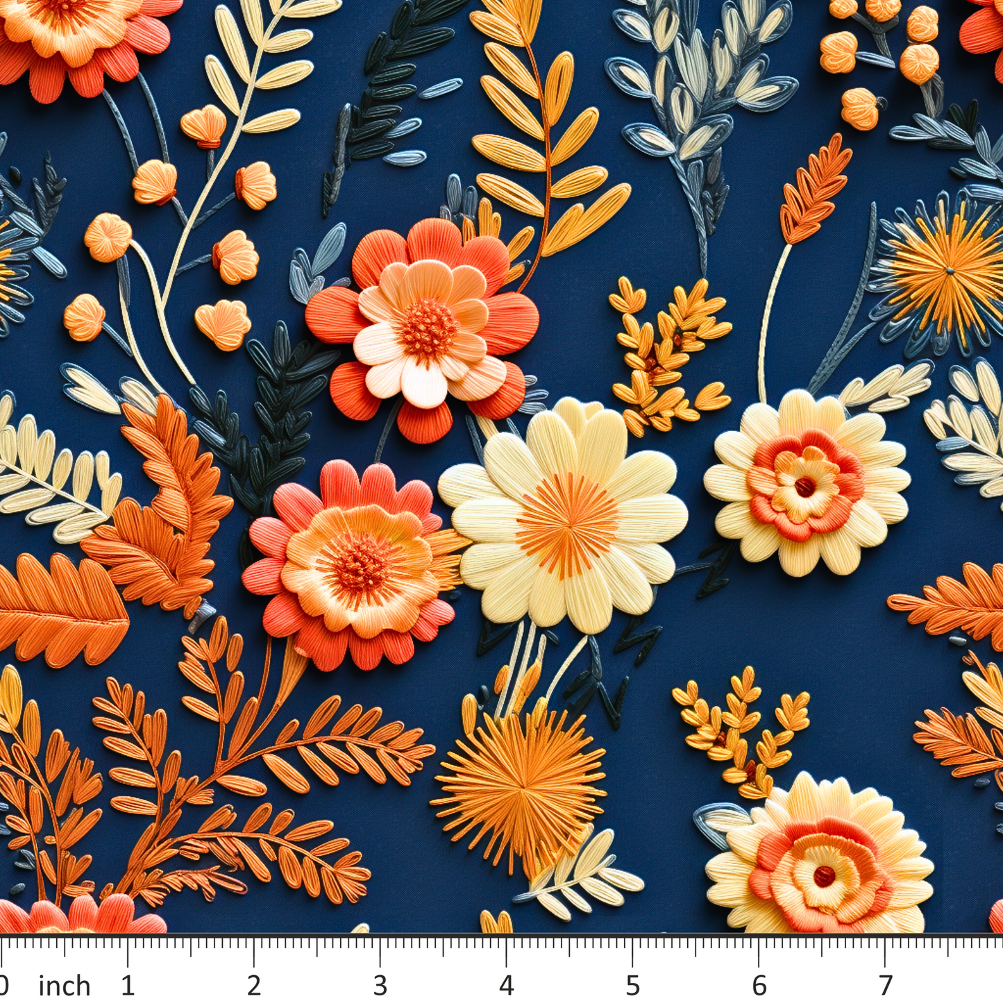 Dried Autumn Flowers on Blue