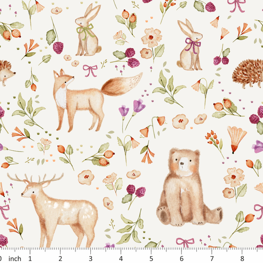 Lumelo and Ginger - Blackberry Woods - Woodland Forest - Bears - Rabbits - Floral - Foxes