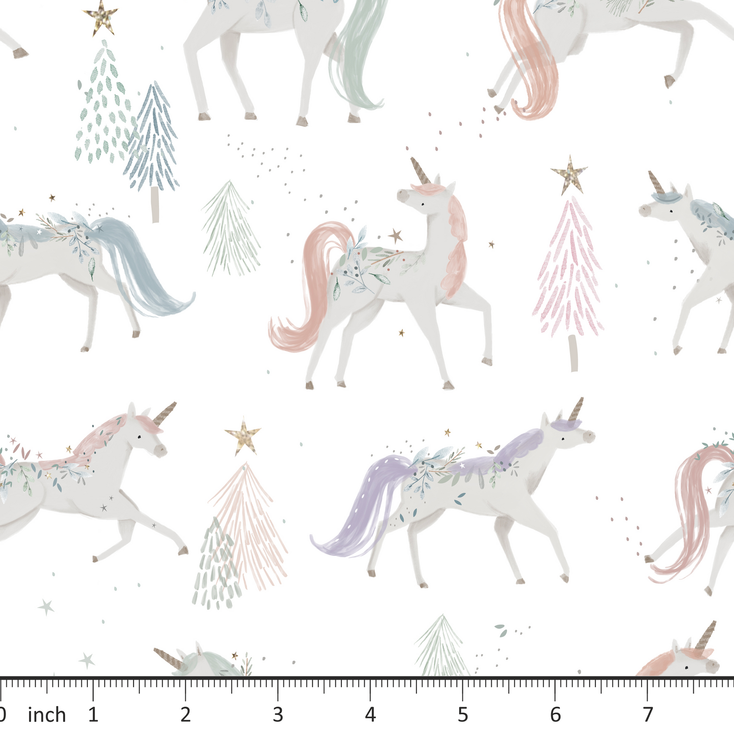 Lumelo and Ginger - Corin on White - Unicorn Forest