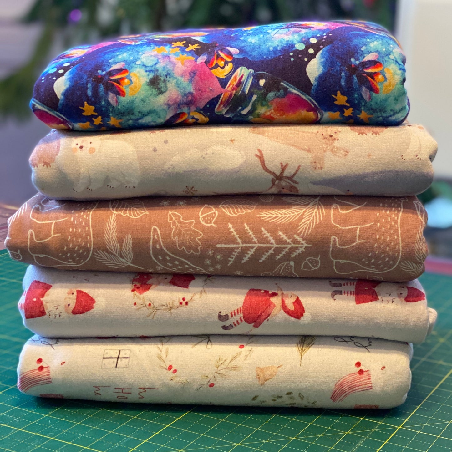 5 yard Fabric Bundle - Prints - Fleeced Bamboo French Terry