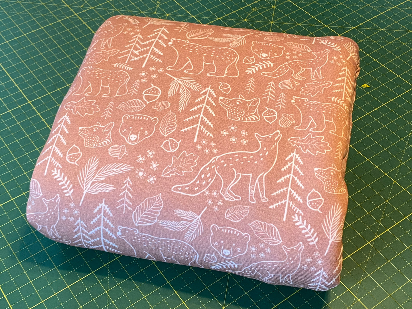 3 yards 11 inches - Autumn River Designs - Etched Woods - Fleeced Bamboo French Terry