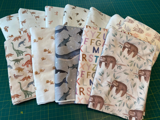 7.2 lbs - Family Fabrics - Jersey and French Terry - Bundle 3