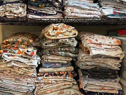 Only 1 left! Curated! 10 yard Fabric Bundle - Prints and Solids Bundle - European-Solids and Reactive-printed Prints