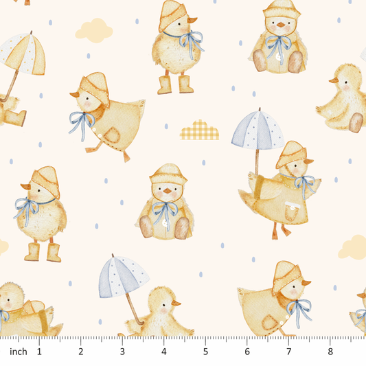 Lumelo and Ginger - Pluie  - Duck - Rainboots - Raincoat - Yellow Gingham Coordinate Available