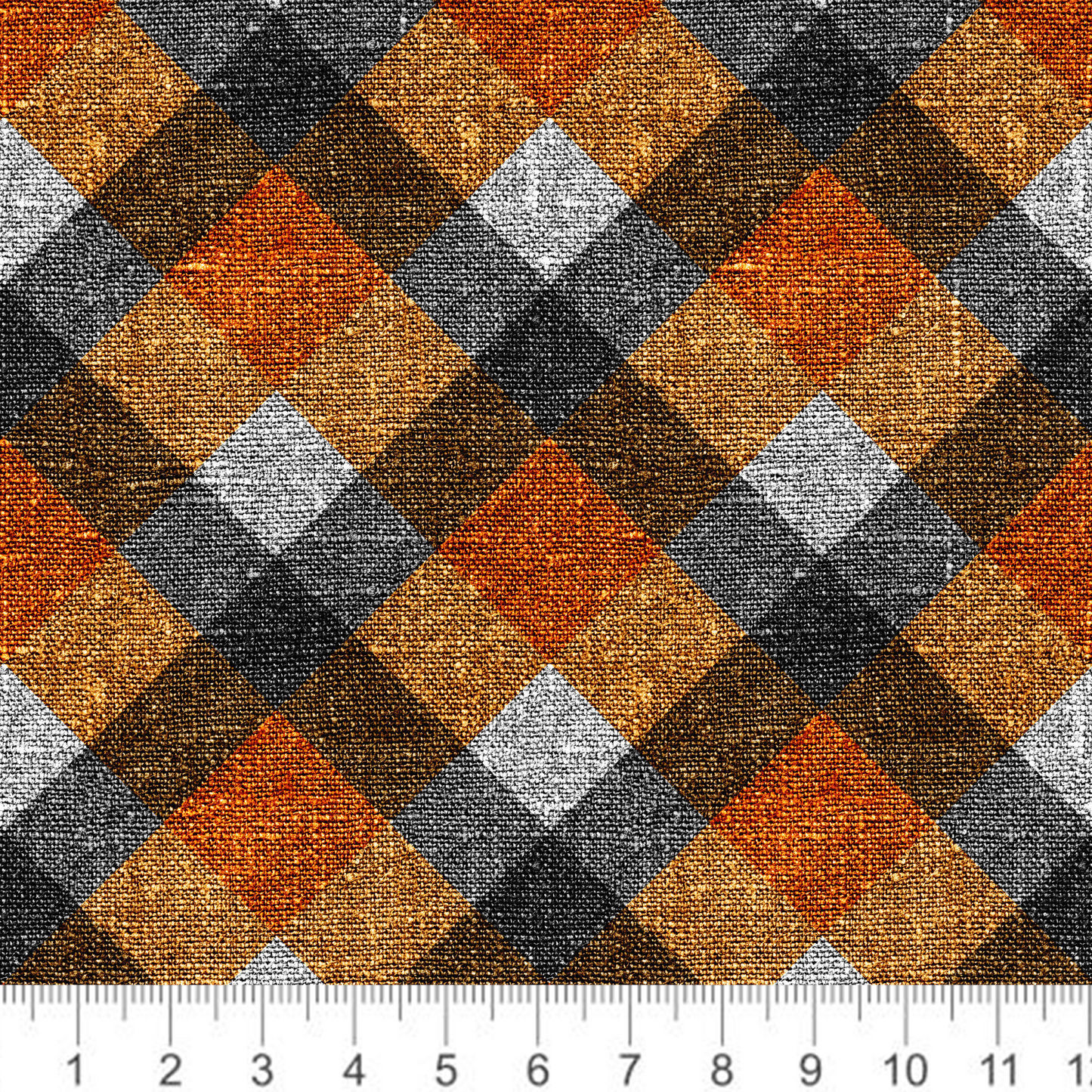Autumn Plaid Orange Rust