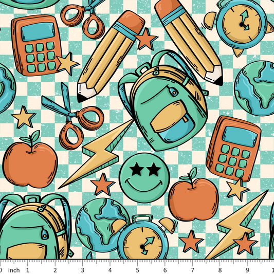 Back to School on Teal