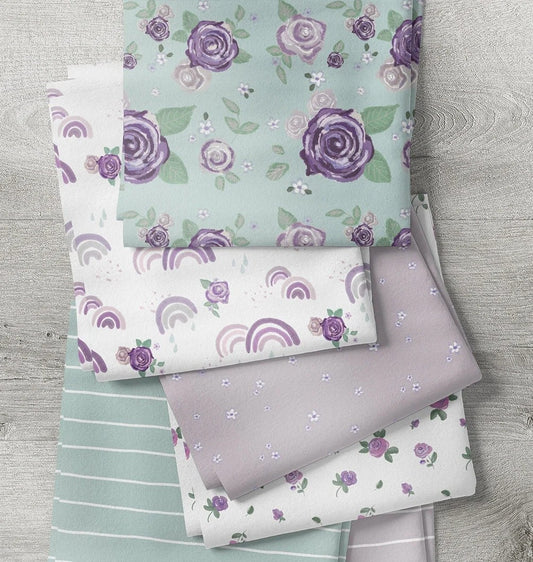 Tatra Cottage - Lilac Ditsy Floral - Coordinating Designs Available