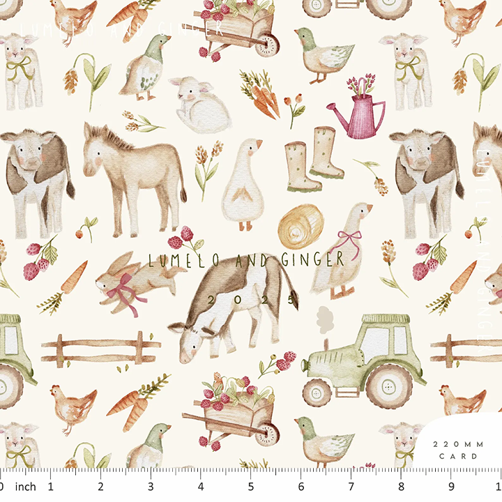 Lumelo and Ginger - Mulberrie Farm on Ecru