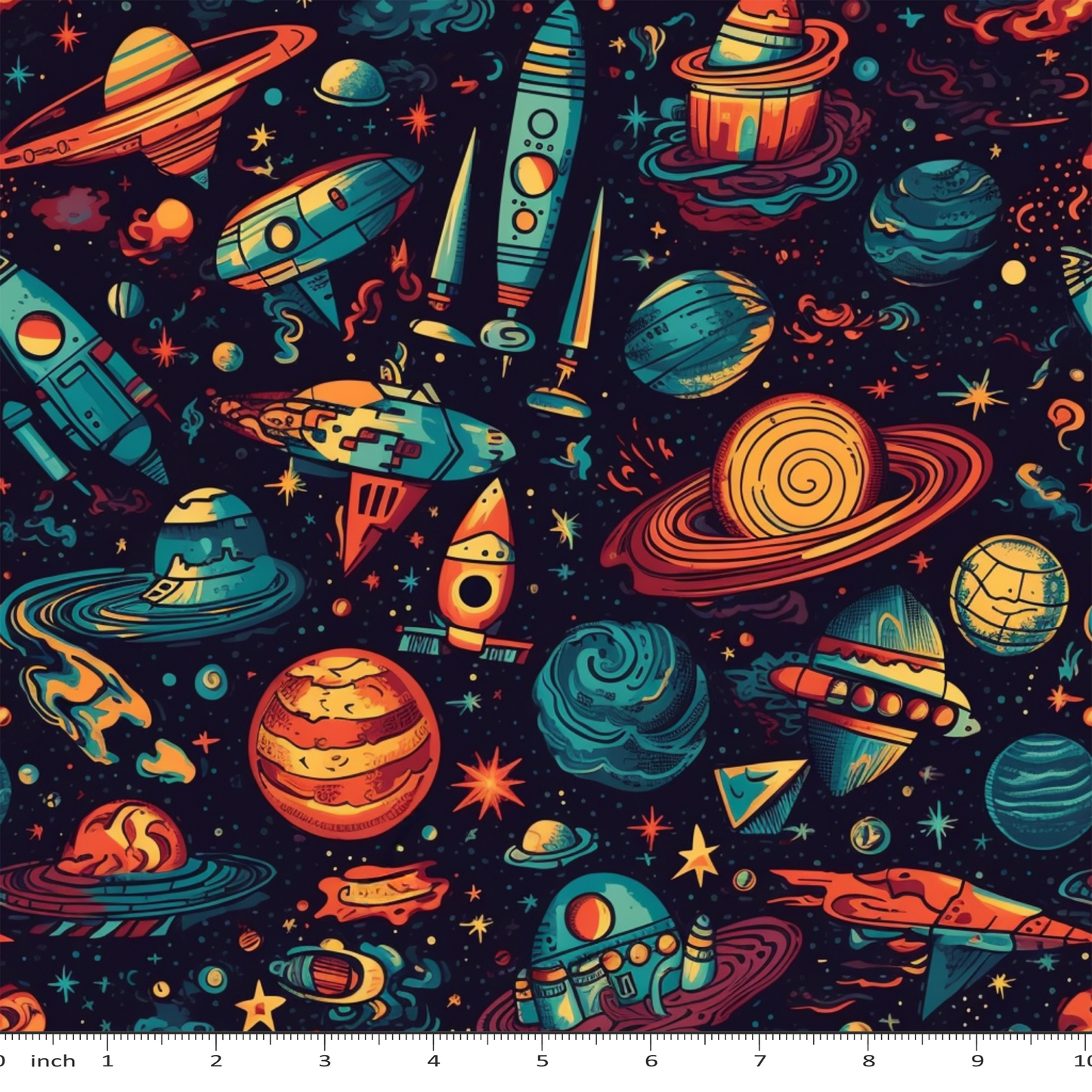 Bonnie's Boujee Designs - Spaceship and Saturn