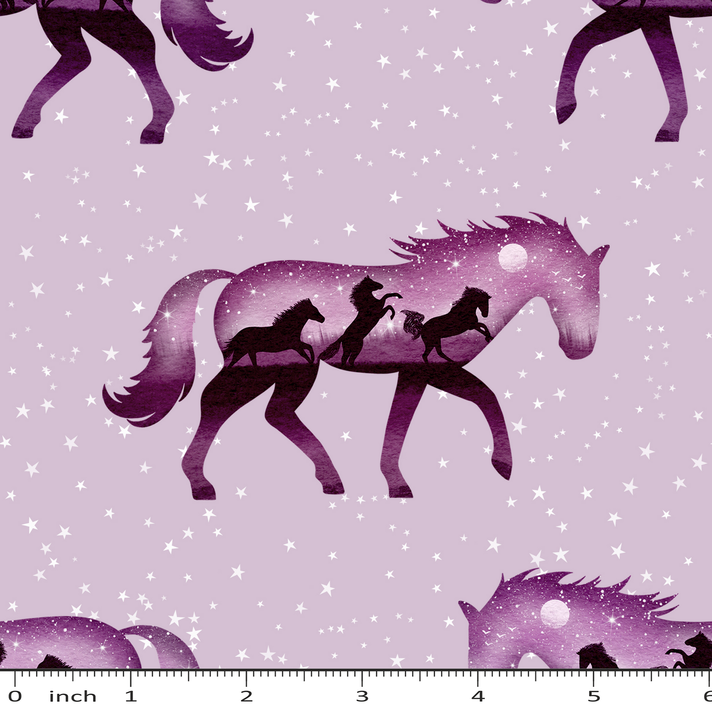 Horses on Purple