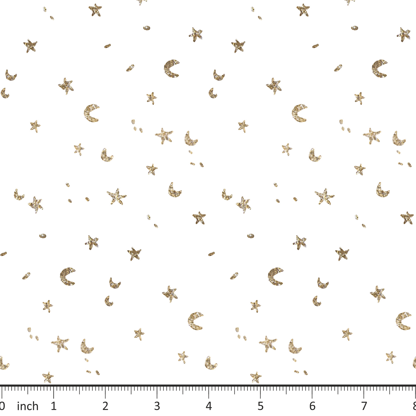 Lumelo and Ginger - Stars on White - Hocus Hall Coordinating Print