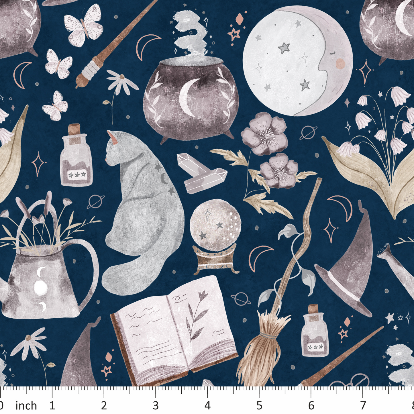 Witchy Night - on Dark Blue