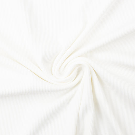Swafing Solids - Rib Knit Jersey - Off White (010)