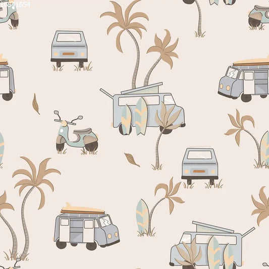 Family Fabrics - Camping Sand