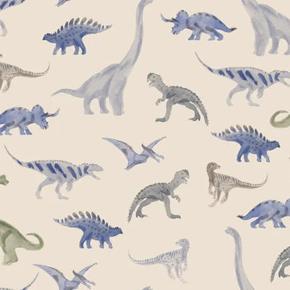 Family Fabrics - Dinosaur Blue Small
