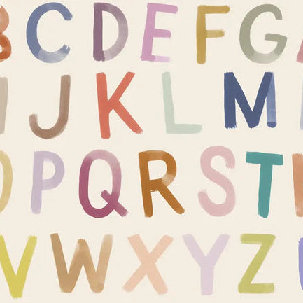 Family Fabrics - ABC - Alphabet - Small Scale