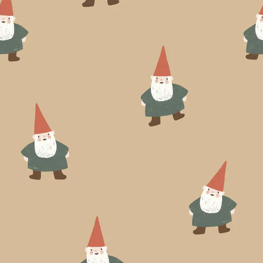 Family Fabrics - Christmas Gnome Toffee - Small Scale