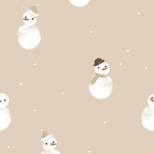 Family Fabrics - Snowman Beige