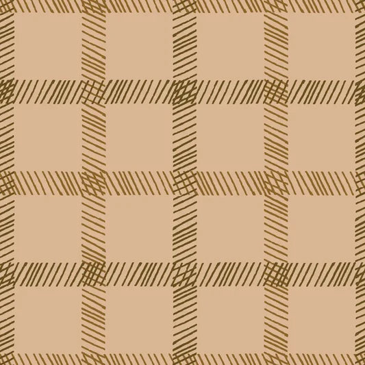 Family Fabrics - Eva Catharina - Tartan Big Caramel