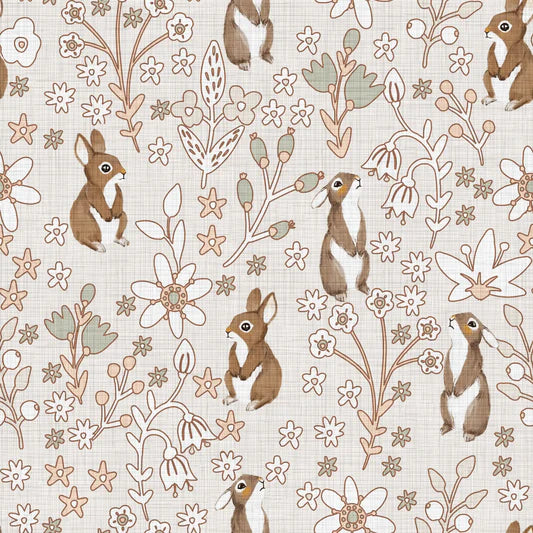 Family Fabrics - Bernadett Urbanovics -  Flowers & Bunnies