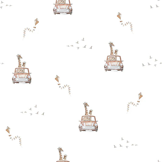 Family Fabrics - Irene Jelier - Giraffe Mini Cooper