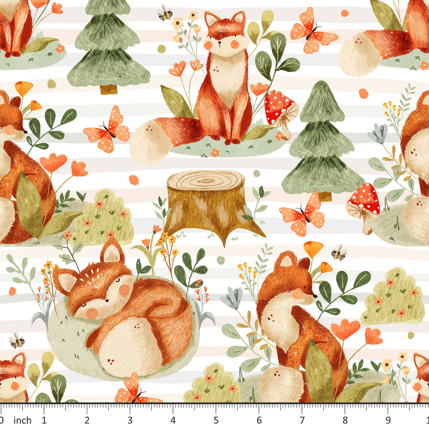 Claire Eddie Art - Freddy - Fox - Little Rhody Fabric Colorway Exclusive