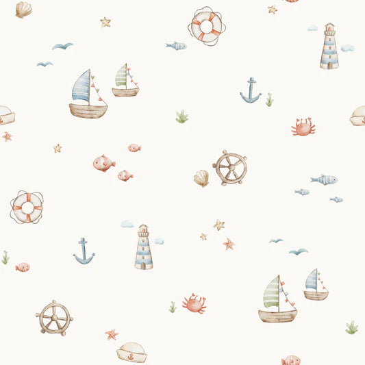 Family Fabrics - Thu Ha Kung - Marine Whimsy and Boats