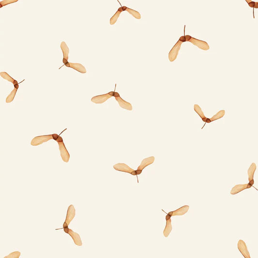 Family Fabrics -  Zanet From Wonderland -  Maple Seeds Ecru