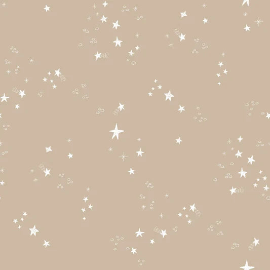 Family Fabrics -  Zanet From Wonderland - Stars White Beige