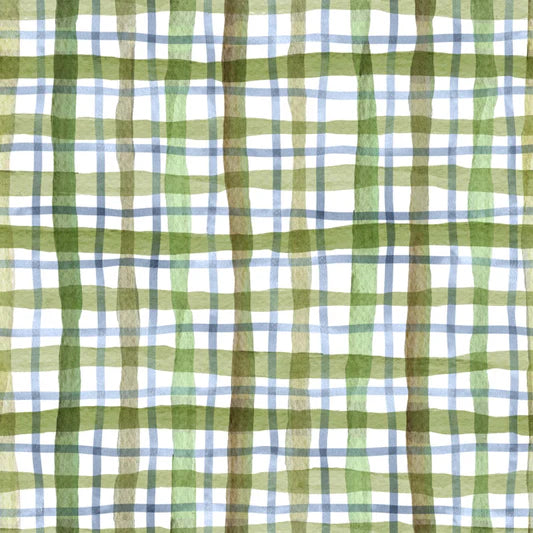 Family Fabrics - Flora and Fable - Hygge Plaid Garden