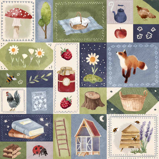 Family Fabrics - Flora and Fable - Hygge Patchwork