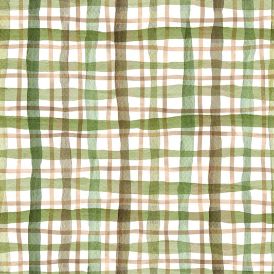Family Fabrics - Flora and Fable - Hygge Plaid Nature