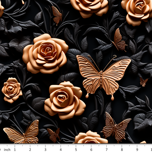 Rose Gold Butterflies