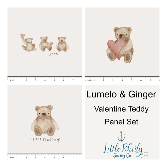 Lumelo and Ginger - Teddy - 3 Panel set - 58x36"