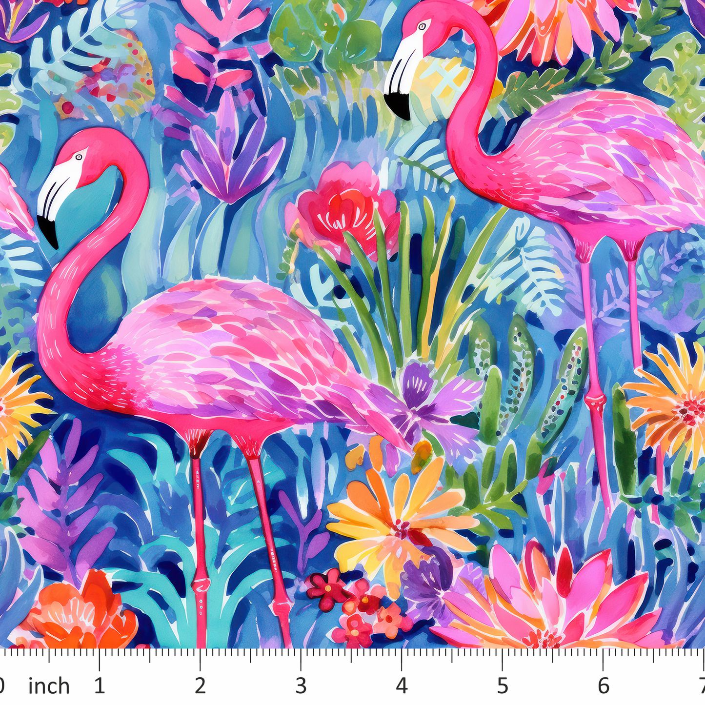 Paper and Pattern - Bright Preppy Flamingo